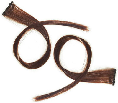 

INAAYA Colored Extension For Women And Girls Use, Burgundy, Hair Extension