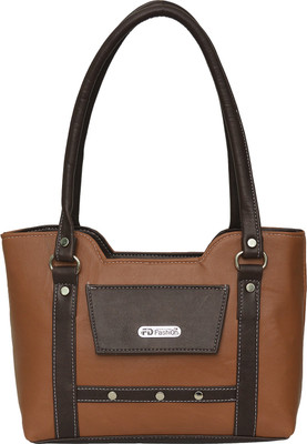 

FD Fashion Shoulder Bag(Tan, Brown), Brown;tan