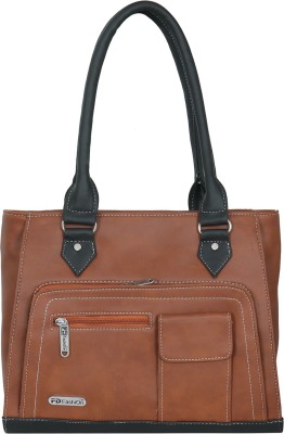 

FD Fashion Women Shoulder Bag(Tan, Black), Black;tan