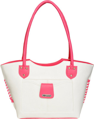 

Handbag Hand-held Bag(White, Pink), Pink;white