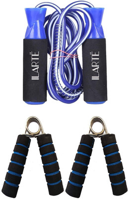 

ILARTE Home Gym Combo Of Blue Gripper & Skipping Rope Home Gym Combo(0 - 20 kg)