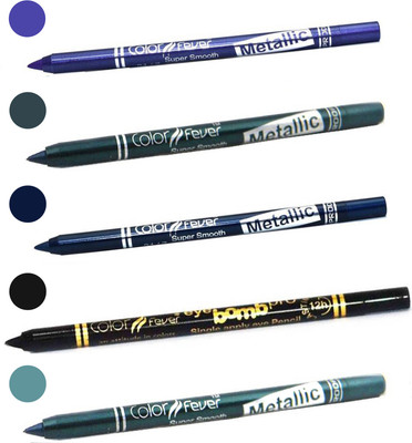 

Color Fever shocking color kajal(purple, dark green, party blue, black light green)