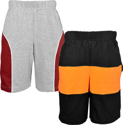 

Gkidz Short For Boys Casual Solid Cotton(Multicolor, Pack of 2