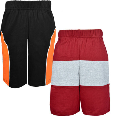 

Gkidz Short For Boys Casual Solid Cotton(Multicolor, Pack of 2