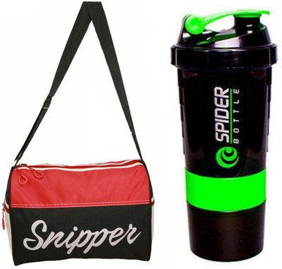 

Snipper Combo of Red Tomy bag and Green Spider shaker Gym & Fitness Kit