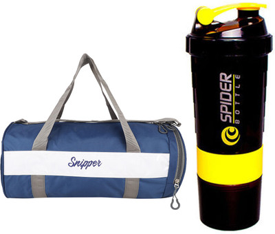 

Snipper Combo of Shoe Compartment Blue Bag and Shaker Yellow Gym & Fitness Kit