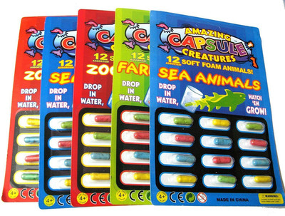 

Shopkooky Magic Grow Capsules! Put Capsule In Water And Watch It Grow Up To 300%! Wild Animals (pack of 4)(Multicolor)