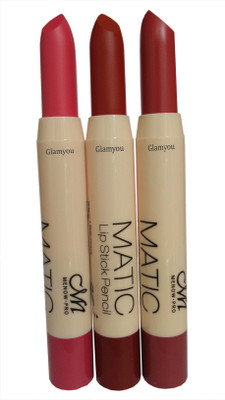 

Glamyou Matic Lipstick Pack of 3(Multicolor)