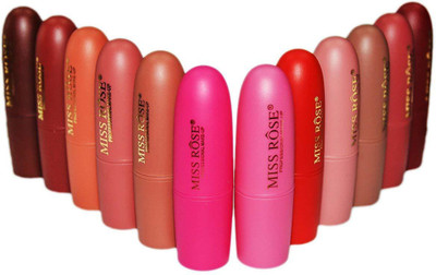 

Glamyou Long-lasting Matte Lipstick Set, 12 PCS Multi Colored(Multicolor)