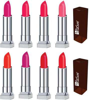 

Forsure VELVET MATTE long lasting lipstick (set of 8 )(magenta, hot pink, sweet sixteen, pink, orange, magenta, indian red, hot red, 32 g)