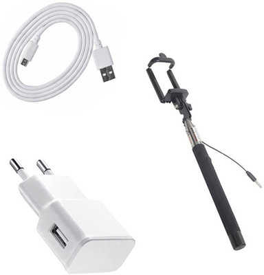 DAKRON Wall Charger Accessory Combo for Samsung Galaxy S7 Edge(White)
