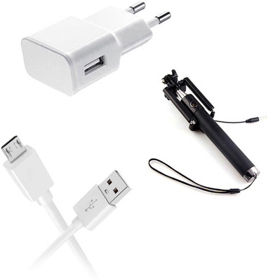 DAKRON Wall Charger Accessory Combo for Huawei Honor 7X(White)