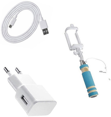 DAKRON Wall Charger Accessory Combo for Samsung Galaxy S7 Edge(White)