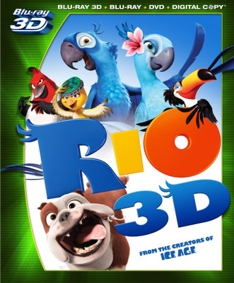 

Rio 3D Blu-ray + blu-ray + dvd ( region a , region 1)(3D Blu-ray English)