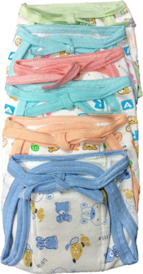 

Triple B Reusable Padded Hosiery Baby Napies/ Langots - Set Of 6 (Medium) 0-3 Months, Multicolor