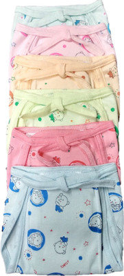 

Triple B Reusable Padded Hosiery Baby Napies/ Langots - Set Of 6 (Medium) 0-3 Months, Multicolor