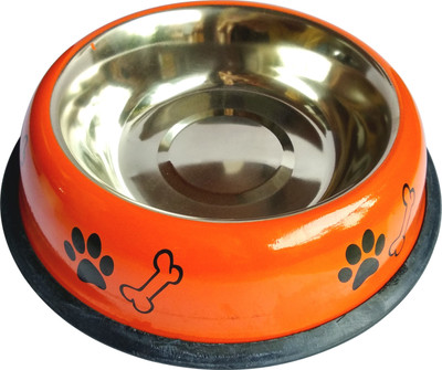 

S.Blaze ROUND Steel Pet Bowl(700 ml Orange)