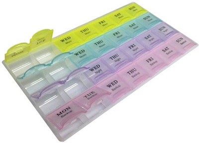 

Alpyog 7 Days Pill Organizer Pill Box(Multicolor)