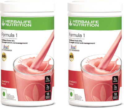

Herbalife Nutrition F1 Strawberry Shake - 2 Pack of 500 g Protein Blends(1000 g, Strawberry)