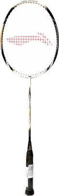 

Li-Ning NanoPower898 Lite Ultra Strong Full Graphite Badminton Racquet Black, White Strung Badminton Racquet(G4 -3.25 Inches, 80 g)