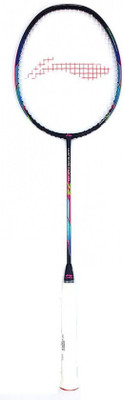 

Li-Ning Windstorm Black, Blue Unstrung Badminton Racquet(G2 - 3.75 Inches, 72 g)