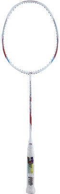 

Li-Ning Windstorm 75 Superlight Unstrung Professional Badminton Racquet, S2 - White/Red White, Red Unstrung Badminton Racquet(G4 -3.25 Inches, 75 g)