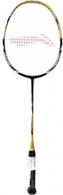 Li-Ning wer805 Ultra Strong Full Graphite Badminton Racquet Black, Orange Strung Badminton Racquet (Pack of: 1, 86 g)