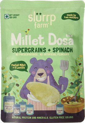 

Slurrp Farm Millet Dosa Mix: Supergrains + Spinach 150 g