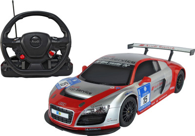 

Rastar Playwell Remote Control 1:18 R8 LMS Perfomance With Steering Wheel Controller(Multicolor)