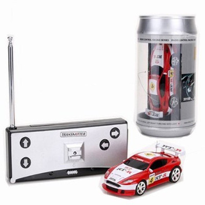 

Webby Mini Coke Can Speed RC Radio Remote Controlled Micro Racing Car(Multicolor)