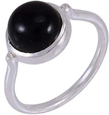 Jaipur Gemstone Sulemani Hakik Ring with Natural Chalcedony stone Stone Chalcedony Silver Plated Ring