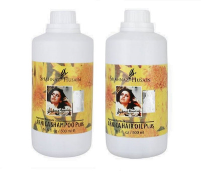 

Shahnaz Husain Arnica Shampoo Plus + Hair Oil Plus(1000 ml)