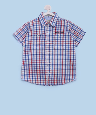 

Pepe Jeans Boys Checkered Casual Multicolor Shirt, White