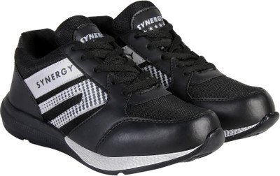 

Action Synergy Men's 7219 Black Silver Sports Running Shoes For Men(Black