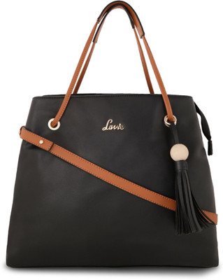 

Lavie Women Evening/Party Black Genuine Leather Satchel