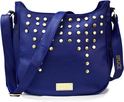 RIDGEWOOD Girls Casual Blue PU Sling Bag