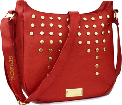 

RIDGEWOOD Girls Casual Red PU Sling Bag
