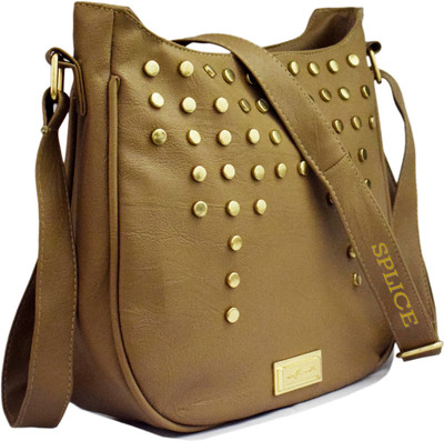 

RIDGEWOOD Girls Casual Khaki PU Sling Bag
