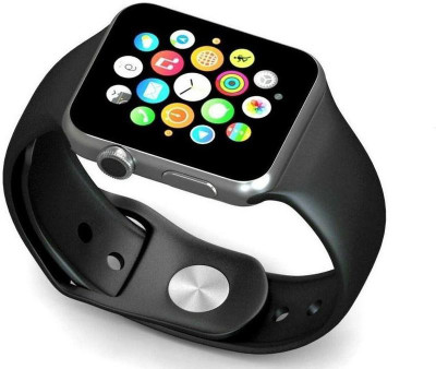 

BeatCell Bluetooth Smart Watch Compatible With All 3G , 4G Phone With Camera And Sim Card Support Silver Smartwatch(Black Strap Free Size)