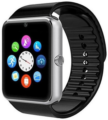 

BeatCell Bluetooth Smart Watch Compatible With All 3G , 4G Phone With Camera And Sim Card Support Silver Smartwatch(Black Strap Free Size)