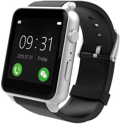 

BeatCell Bluetooth Smart Watch Compatible With All 3G , 4G Phone With Camera And Sim Card Support Silver Smartwatch(Black Strap Free Size)