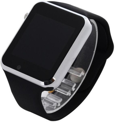 

BeatCell Bluetooth Smart Watch Compatible With All 3G , 4G Phone With Camera And Sim Card Support Silver Smartwatch(Black Strap Free Size)