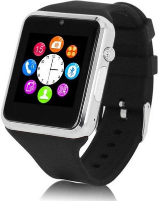 

BeatCell Bluetooth Smart Watch Compatible With All 3G , 4G Phone With Camera And Sim Card Support Silver Smartwatch(Black Strap Free Size)