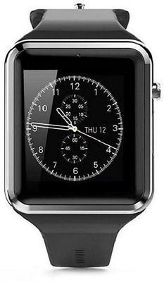 

BeatCell Bluetooth Smart Watch Compatible With All 3G , 4G Phone With Camera And Sim Card Support Silver Smartwatch(Black Strap Free Size)