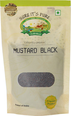 

ELWORLD Organic Mustard Black Whole 400g (100g Pack of 4)(4 x 100 g)