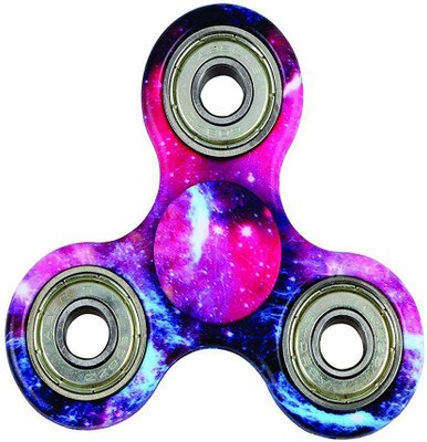 

Premsons Premium Quality Fidget Tri Spinner Printed 608 Four Bearing Amazing Spin Time Ultra Speed Hand Spin Toy Elysian Galaxy(Multicolor)