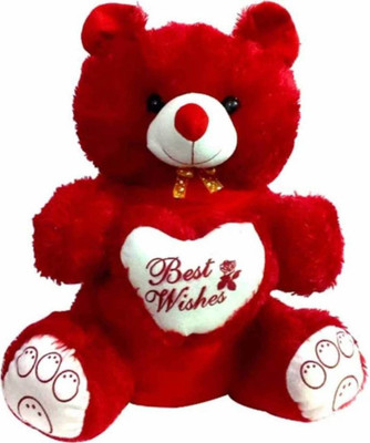 

HOMOKART Red Fabric Teddy Bear Soft Toy - 15 inch(Red)