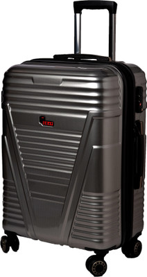 

F Gear Valkyrie Polycarbonate 64 (cm) Expandable Cabin Luggage -  inch(Silver