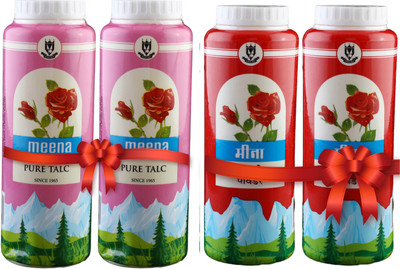 

Meena Products Meena Khaki Powder (125gm, Pack of 2) + Meena Pure Talc (125gm,Pack of 2)(125 g)