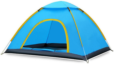 

divinezon Blue Tent House for Camping with Bag Tent - For 2 (Blue) Tent - For 2-Person(Blue)